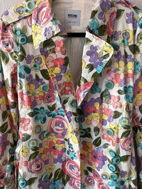 Moschino Cheap and Chic Floral Coat, Size M Bohemian Floral